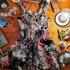 Flower print dress